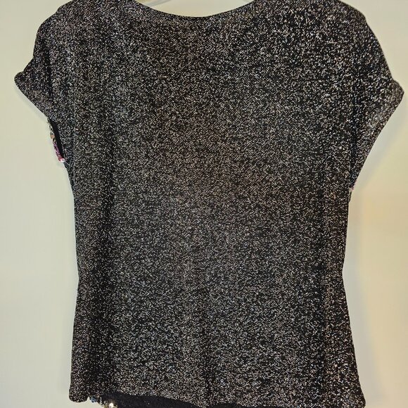 Vintage Copy Cats Sequin Top Size Large with Shoulder Pads - Picture 6 of 7